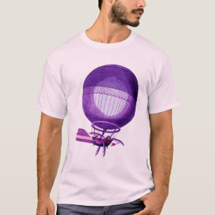 T-shirt Ballon à air chaud (pourpre) d'hydrogène de
