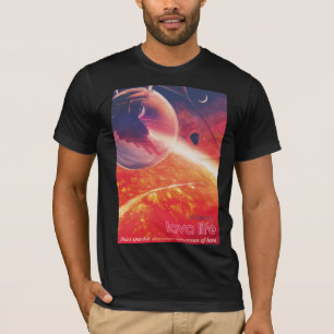 T-shirt Ballon d'air extrême sur un paysage infernal volca