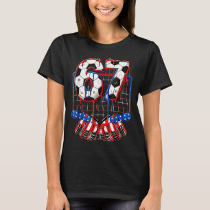 T-shirt Ballon de Football 67 Drip Six Seven Gen Alpha Mem