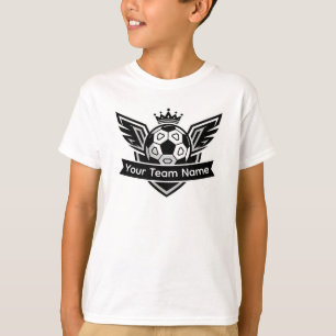 T-shirt Ballon de Football à Ailes Personnalisable Logo Éq