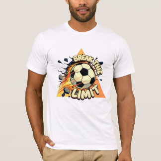 T-shirt Ballon de Football Brise La Limite Feu Objectif Mo