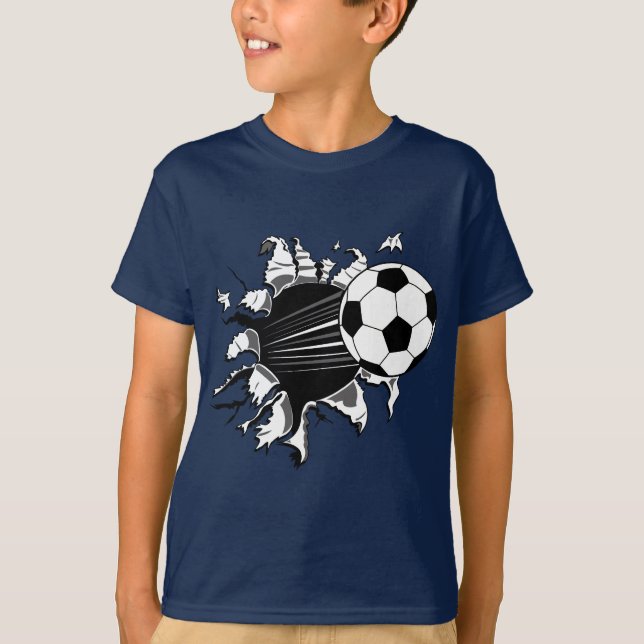 T-shirt Ballon de football éclatant (Devant)