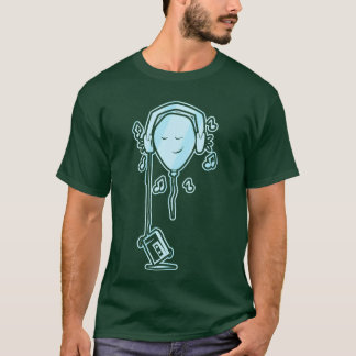 T-shirt Ballon de musique avec casque ami