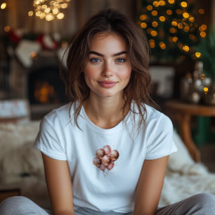 T-shirt ballon d'or rose aquarelle