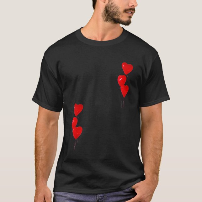 T-shirt ballon en forme de coeur (Devant)