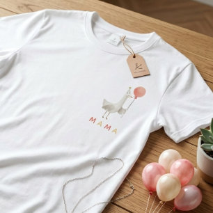 T-shirt Ballon Maman Canard de Coral Femmes Premier Annive