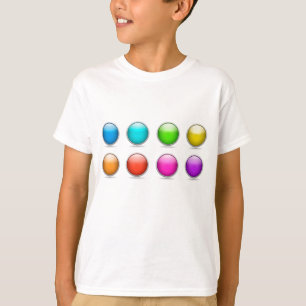 T-shirt Ballons 3D Boutons Poitrine garçon Tee Drôle Joie