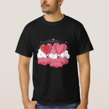 Ballons cardiaques dans les nuages - Romantique Sa