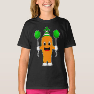 T-shirt Ballons d'anniversaire carotte