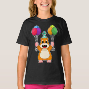 T-shirt Ballons d'anniversaire de Hamster