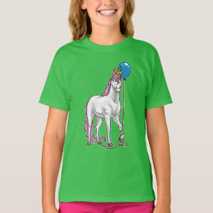 T-shirt Ballons d'anniversaire de la licorne