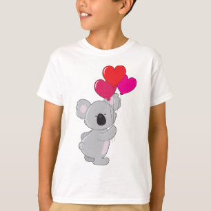 T-shirt Ballons de coeur de koala