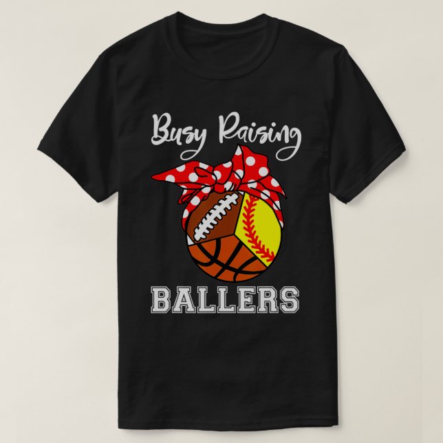 T-shirt Ballons de levage occupé ballers Funny softball de (Design devant)