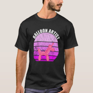 T-shirt Balloon Artiste Vintage Coucher de soleil Balloon 