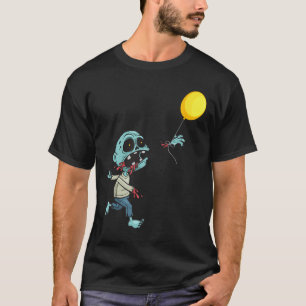 T-shirt Balloon d'anniversaire Zombie - Drôle mignon Zombi