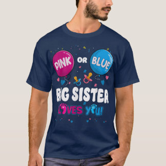 T-shirt Balloon rose ou bleu Big Brother vous aime Genre