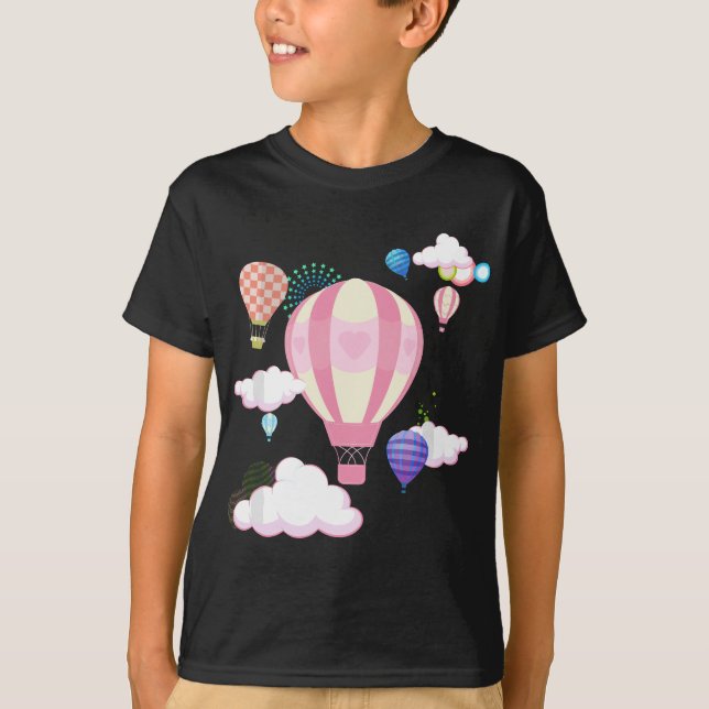 T-shirt Balloons À Air Chaud Le Ciel Est La Limite Creativ (Devant)