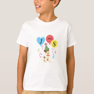 T-shirt Balloons de fête d'anniversaire Wire Fox Terrier