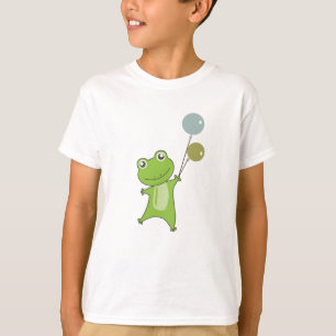 T-shirt Balloons Vert Grenouille Animaux Drôle Pour Les En