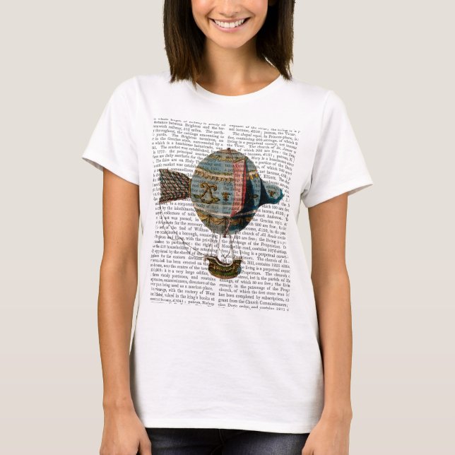 T-shirt Ballotte à air chaud avec plume de queue (Devant)