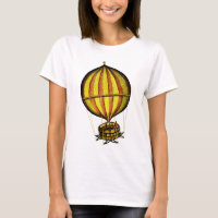 Ballotte à air chaud jaune et rouge