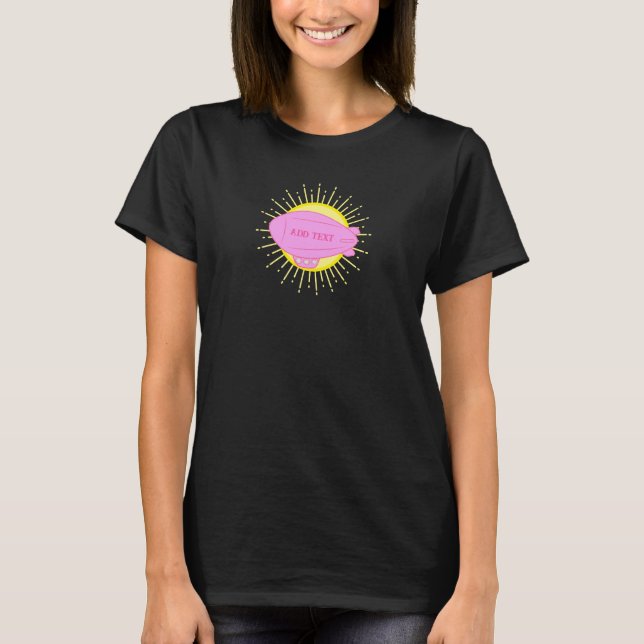 T-shirt Ballotte rose personnalisée (Devant)