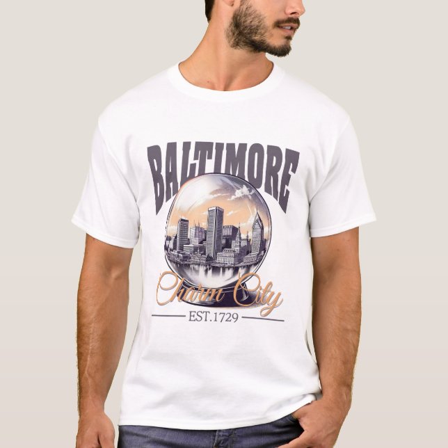 T-shirt Baltimore Charm City (Devant)