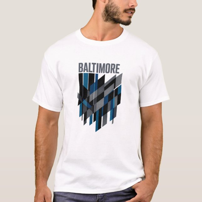 T-shirt BALTIMORE — Gridline Intersections (Devant)