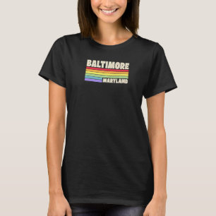 T-shirt Baltimore Maryland Pride Arc-en-ciel drapeau Gay p