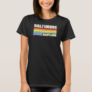 T-shirt Baltimore Maryland Pride Arc-en-ciel drapeau Gay p