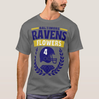 T-shirt Baltimore Ravens Flowers 4 Américain