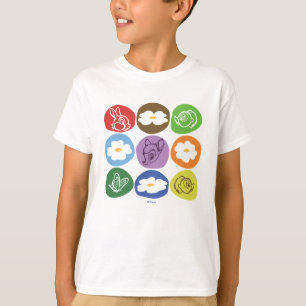 T-shirt Bambi coloré, Fleur et Pouce