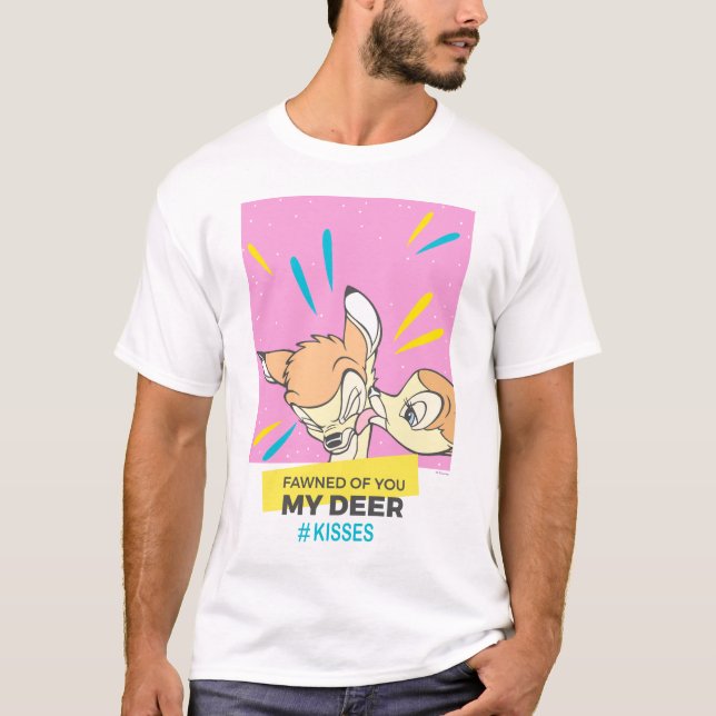 T-shirt Bambi Et Faline "Fawned Of You My Deer" (Devant)