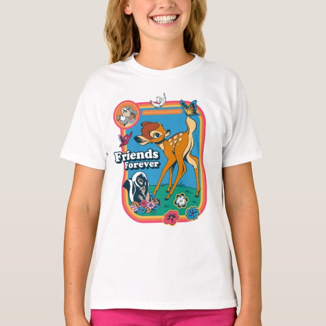 T-shirt Bambi et ses amis | Amis pour toujours (Devant)