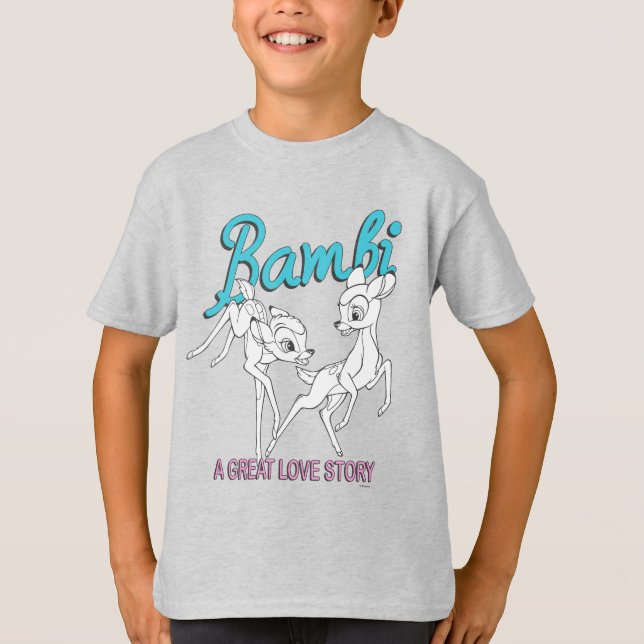 T-shirt Bambi & Faline "Une grande histoire d'amour" (Devant)