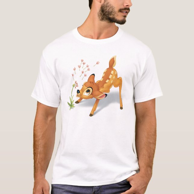 T-shirt Bambi regarde les graines de Dandelion voler (Devant)