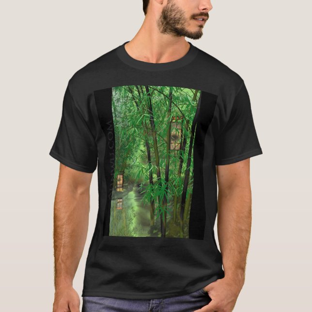 T-shirt Bambou et lanternes (Devant)