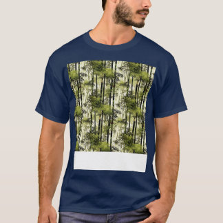 T-shirt Bambou sans couture Motif Asiatique Chinois Japona