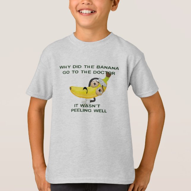 T-shirt banana aller chez le médecin pun drôle de blague r (Devant)