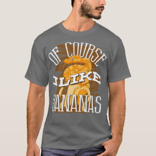 T-shirt Banana Ball Python Herpetologue Bien Sûr J'Aime