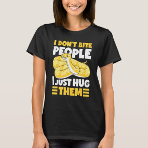 T-shirt Banana Ball Python Je ne mord pas les gens Je me s