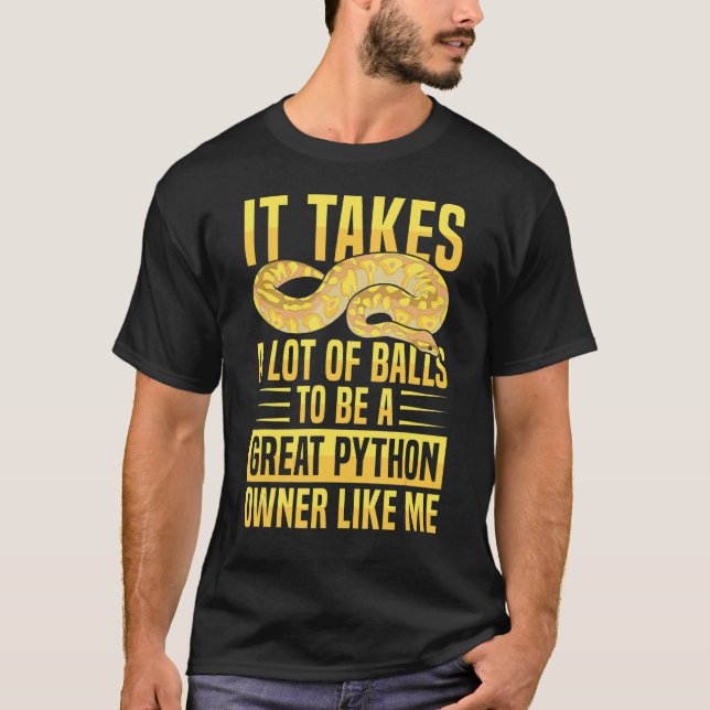 T-shirt Banana Ball Python Quote for a Ball python  1 (Devant)