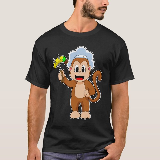 T-shirt Banana, chef singe (Devant)