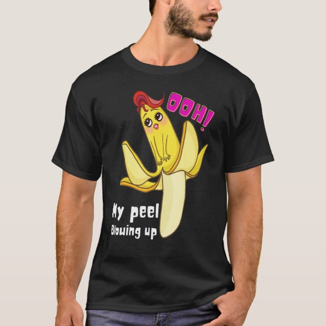 T-shirt Banana Designs Ooh Sentez Comme Mon Peel Qui S'Enf (Devant)