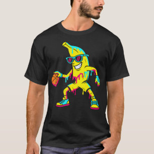 T-shirt Banana Drôle Basket-ball Drip Enfants Jeunes Garço