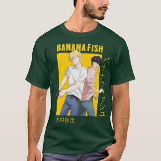 T-shirt Banana Fish Ash Lyn Eiji Okumura Carte Anime famil