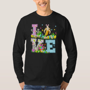 T-shirt Banana Fruit Easter OEuf Chasse Amour Amoureux Ban