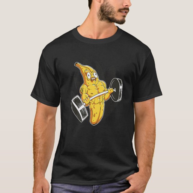 T-shirt Banana Gym Lifts Poids ABS (Devant)