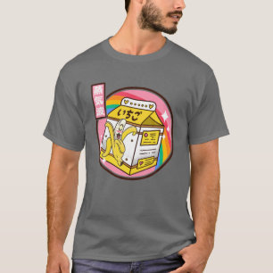 T-shirt Banana Lait Carton Japon Style 80S Otaku Vaporwave