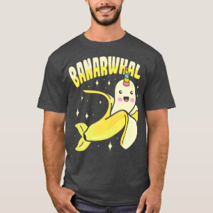 T-shirt Banana Narwhal Design pour les enfants et les amat
